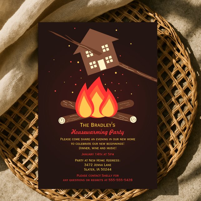Funny Literal Houseuppvärmning Party - modifierad Inbjudningar (Funny Literal Housewarming Party Invitation)