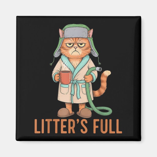 Funny Litter’s Full Cat Parody Cute Cat Lover Chri Magnet (Framsidan)