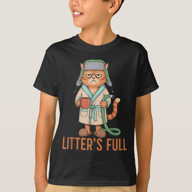 Funny Litter’s Full Cat Parody Cute Cat Lover Chri T Shirt (Framsida)