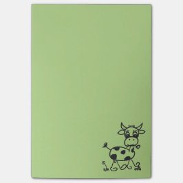 Funny Little Cow – Post It hellgrün Post-it Block