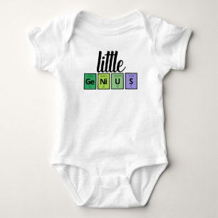 Funny Little GeNiUS Periodic Bord Inslag Symbols T Shirt