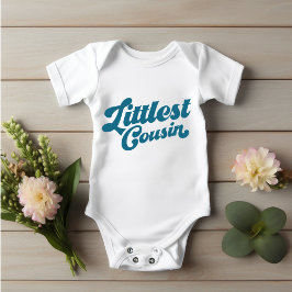 Funny Littlest Cousin | Havsblå matchningsfamilj T Shirt