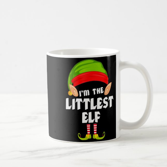 Funny Littlest Elf Matching Family Group Pj Christ Kaffemugg (Höger)