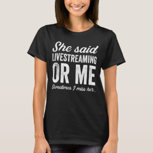 Funny Livestreaming Online Streamer Video Game Vlo T Shirt