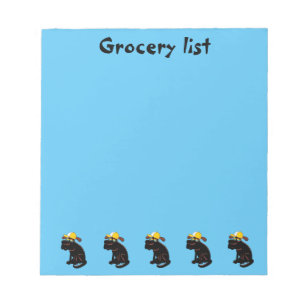 Funny Livsmedel List För barn Anteckningsblock