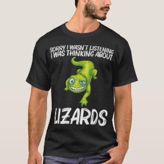 Funny Lizard Älskare Design För manar Women Reptil T Shirt