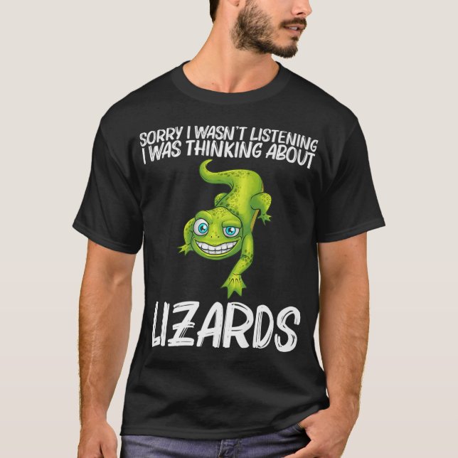 Funny Lizard Älskare Design För manar Women Reptil T Shirt (Framsida)