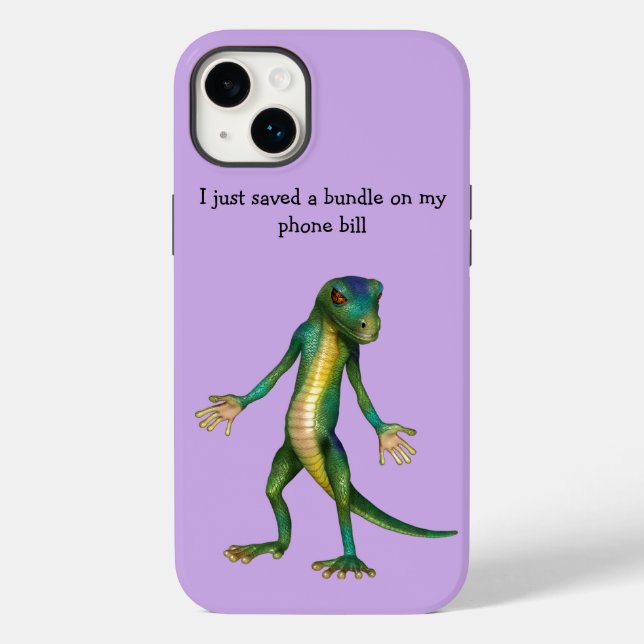 Funny Lizard Art iphone case iPhone 14 Plus Fodral (Baksida)