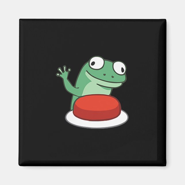 Funny Lizard-knappens PM Magnet (Framsidan)