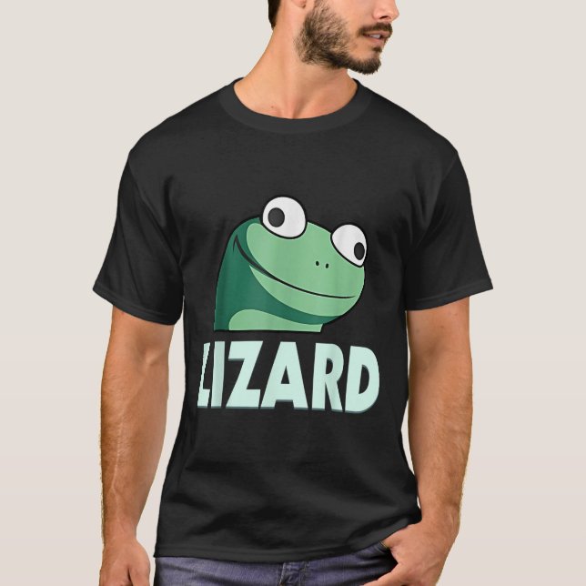 Funny Lizard Lizard Meme För manar Women Kid T Shirt (Framsida)