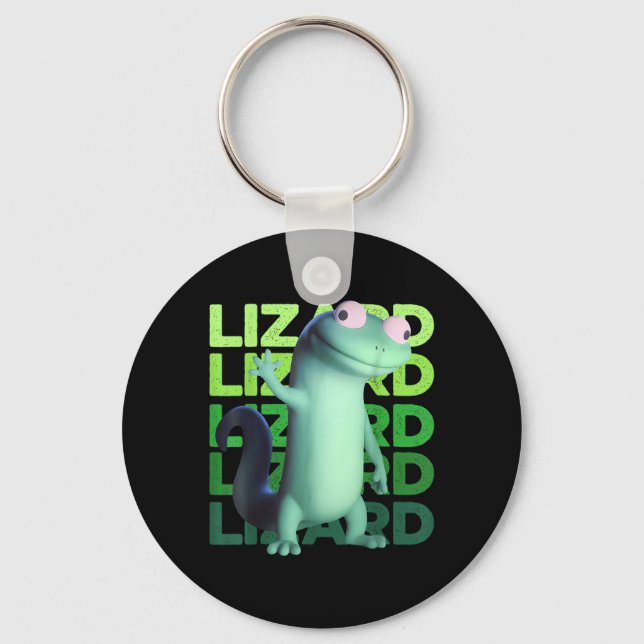 Funny Lizard Meme Animal Women Manar Nyckelring (Framsida)