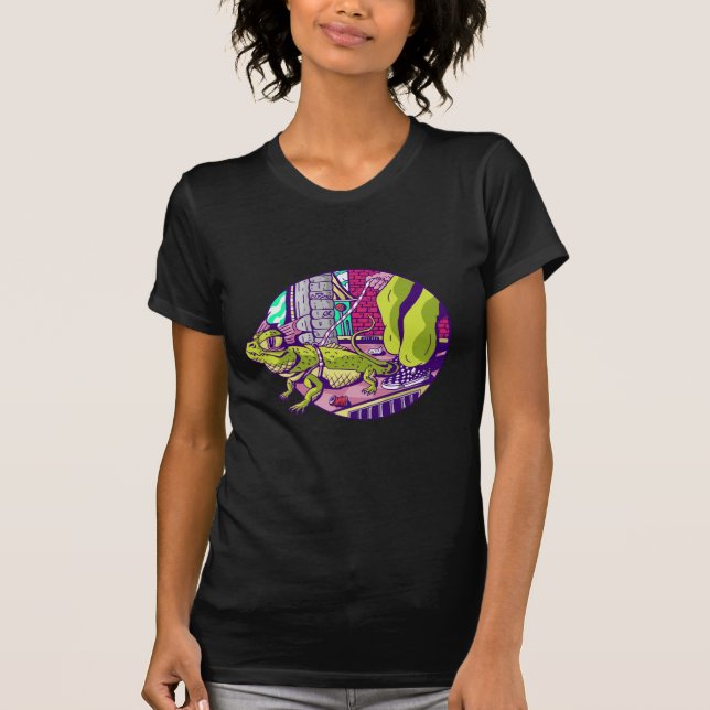Funny Lizard Pet T Shirt (Framsida)