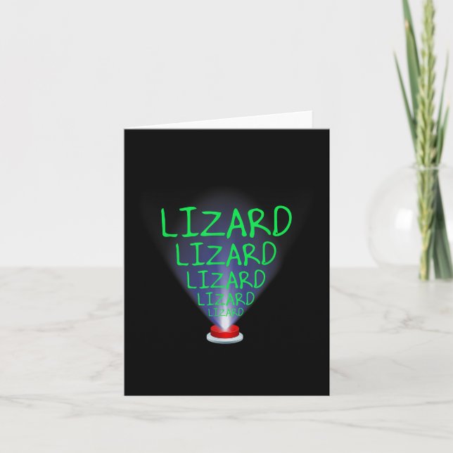 Funny Lizard Trending Meme Kort (Framsida)