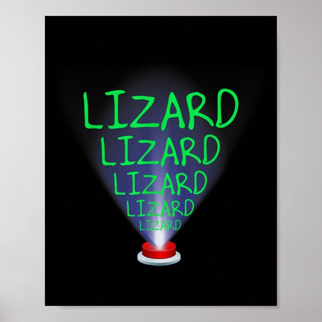 Funny Lizard Trending Meme Poster (Framsidan)