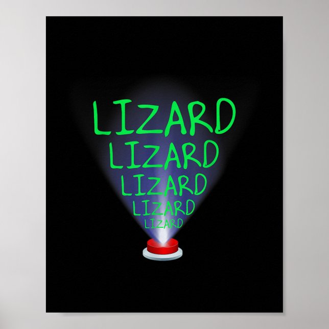 Funny Lizard Trending Meme Poster (Framsidan)