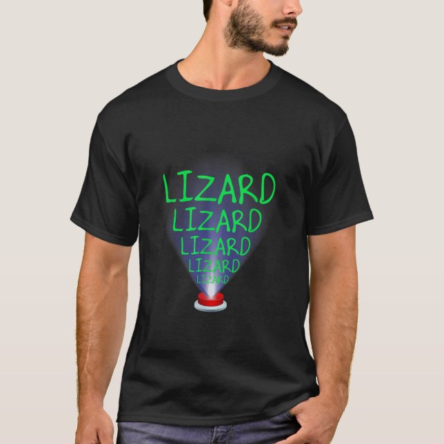 Funny Lizard Trending Meme T Shirt (Framsida)
