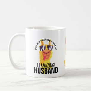 FUNNY LLAMA Du är Fantastisk PAPPA BOYFRIEND Kaffemugg