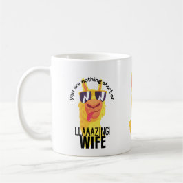 FUNNY LLAMA Du är Fantastisk WIFE MOR MAMMA NANA Kaffemugg