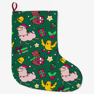 Funny Llama-jul Stor Julstrumpa