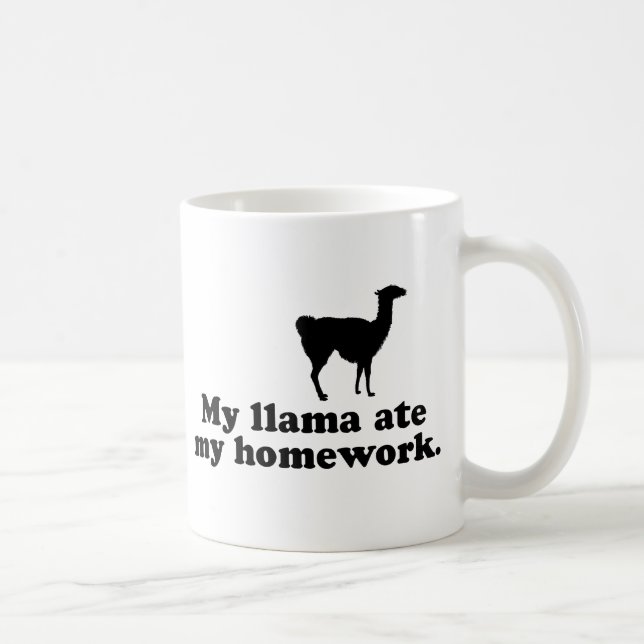 Funny Llama Kaffemugg (Höger)
