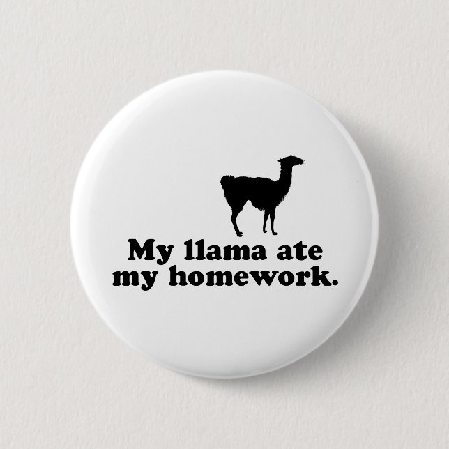 Funny Llama Knapp (Framsida)