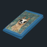 Funny Llama Wallet<br><div class="desc">Nyfikna Llama Funny Wallets - MIGNED Painting</div>