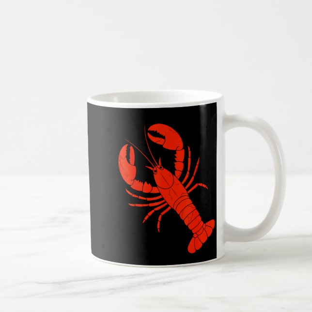 Funny Lobster Design For Men Women Kids Animal Lob Kaffemugg (Höger)