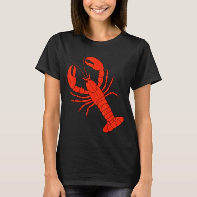 Funny Lobster Design For Men Women Kids Animal Lob T Shirt (Framsida)