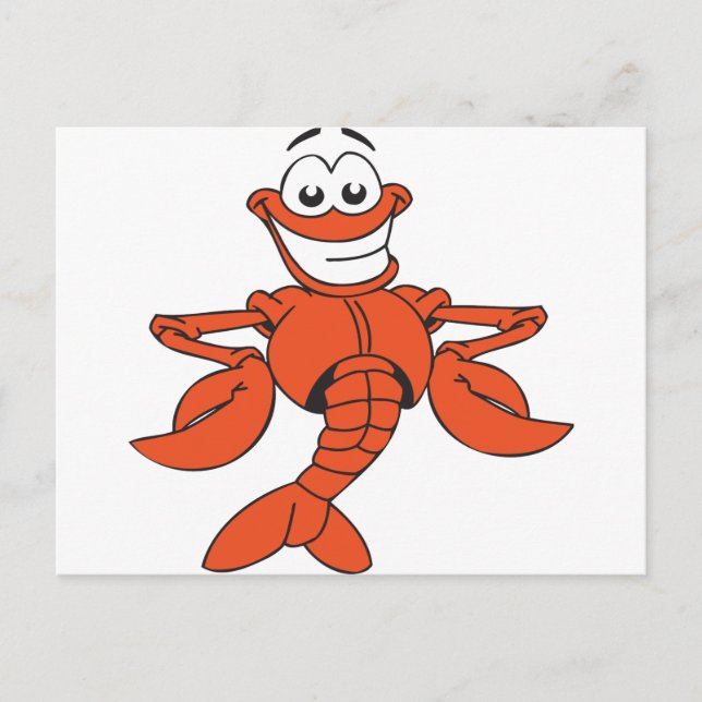 Funny Lobster Vykort (Framsida)