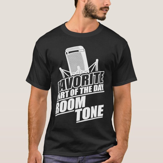 Funny Location Sound Recordist Room Tone T Shirt (Framsida)