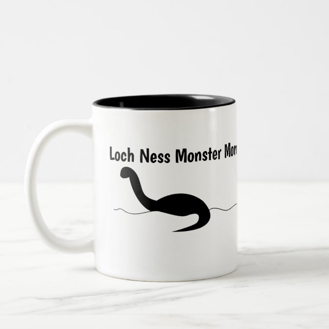 Funny Loch Ness Monster Mamma Anpassningsbar Två-Tonad Mugg (Vänster)