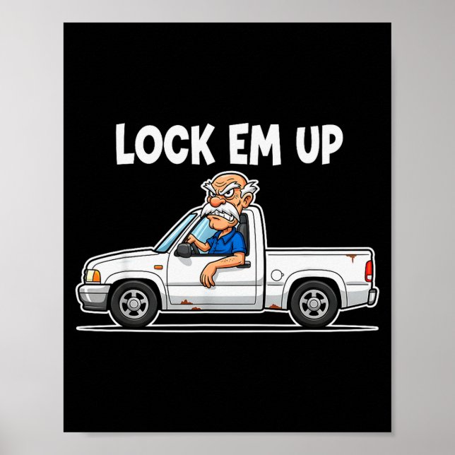 Funny Lock Em Up Private Property  Poster (Framsidan)