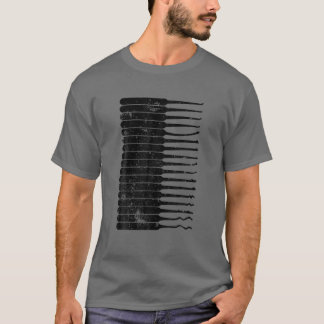Funny Locksmith Art Manar Pappa Lock Picking Verkt T Shirt