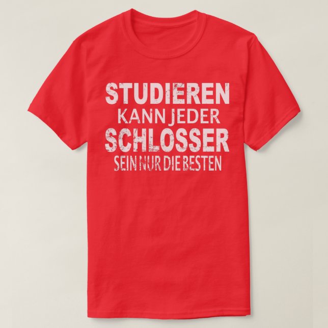 Funny Locksmith Crateur Master Gift Idea T T Shirt (Design framsida)