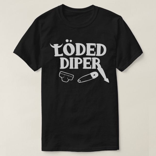 Funny Loed Diper T Shirt (Design framsida)