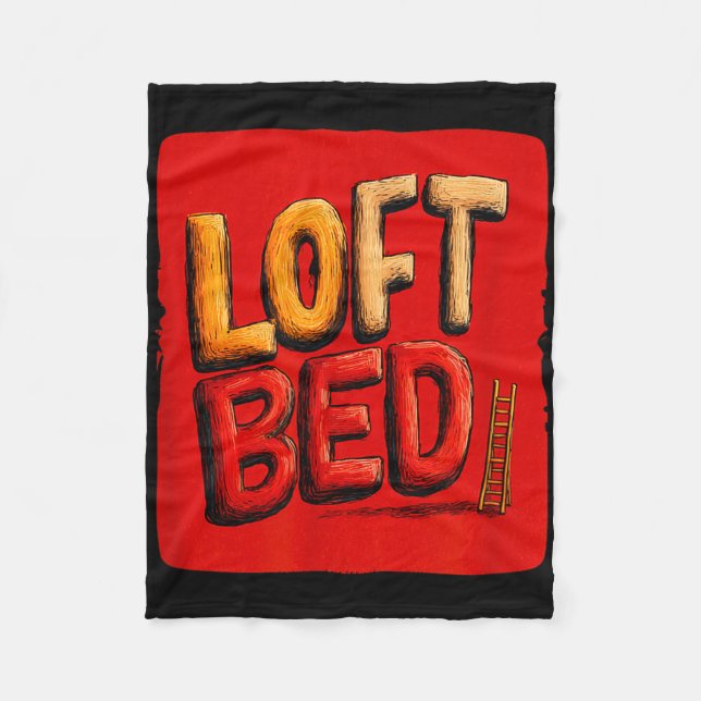 Funny loft bed speech costume  fleecefilt (Framsidan)