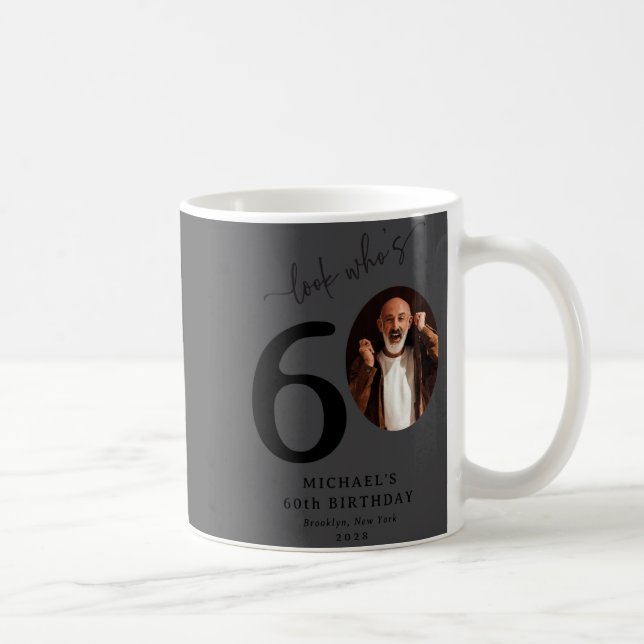 Funny Look Whos 60 Stylish 60th Birthday  Kaffemugg (Höger)