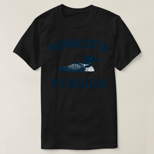 Funny Loon Minnesota Penguin T Shirt (Design framsida)