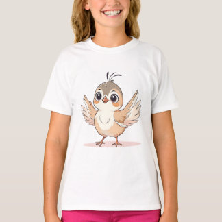 Funny Love birds Brown Kärlek T Shirt