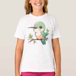 Funny Love birds Grönt T Shirt