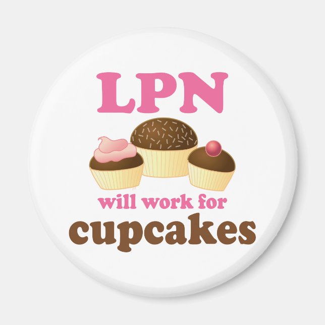 Funny LPN-licensierad Pratical Nurse Magnet (Framsidan)