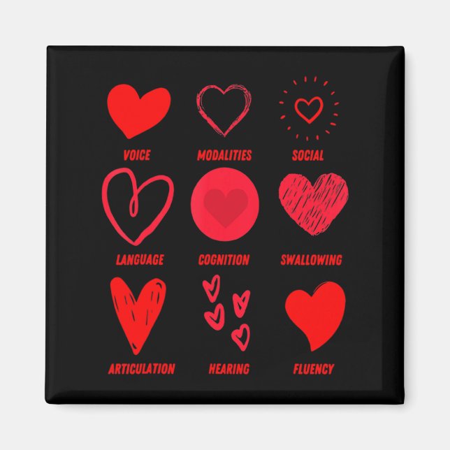 Funny Lsp Speech Language Pathologist Valentines  Magnet (Framsidan)