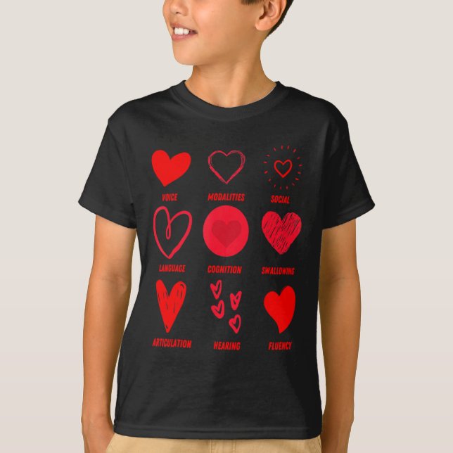 Funny Lsp Speech Language Pathologist Valentines  T Shirt (Framsida)