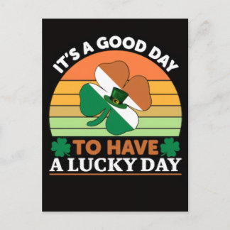 Funny Lucky Goose St Patricks Day Design Vykort