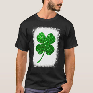 Funny Lucky Grönt Shamrock Löv Irish Saint Patric T Shirt