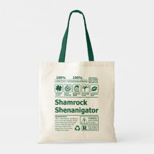 Funny Lucky Irish Shamrock St patricks day Tygkasse