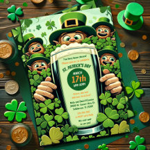 Funny Lucky Leprechaunss St. Patrick's Day Party