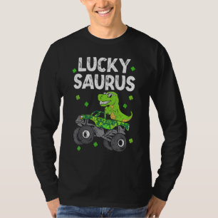Funny Lucky Saurus T Rex Monster Lastbil Patricks Shirt