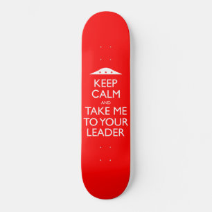 Funny Lugn för Retro UFO-Behålla Mini Skateboard Bräda 18,5 Cm