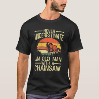 Funny Lumberjack Art Manar Pappa Chainsee Arborist T Shirt